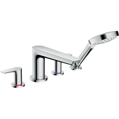 Смеситель для ванны на 4 отверстия, Talis E Hansgrohe, 71748000 цвет: хром
