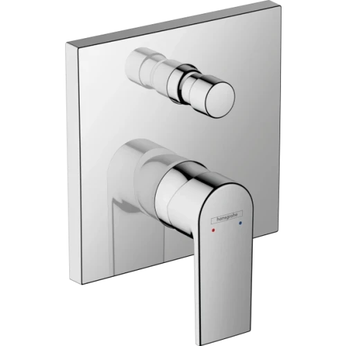 Купить купить смеситель для ванны скрытого монтажа, vernis shape hansgrohe, 71469000 цвет: хром