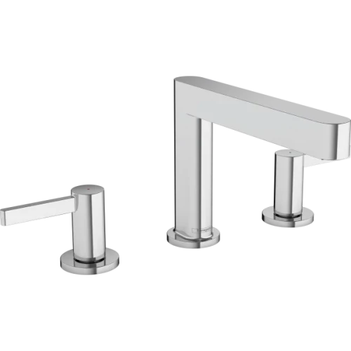 Купить купить смеситель для раковины на 3 отверстиясо сливным клапаном push-open, finoris hansgrohe, 76033000 цвет: хром