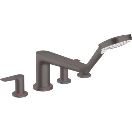 Купить купить смеситель для ванны на 4 отверстия, talis e hansgrohe, 71748340 цвет: черный