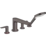 Купить купить смеситель для ванны на 4 отверстия, talis e hansgrohe, 71748340 цвет: черный