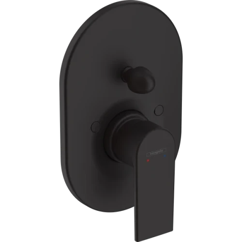 Купить купить смеситель для ванны скрытого монтажа, vernis shape hansgrohe, 71458670 цвет: черный