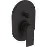 Купить купить смеситель для ванны скрытого монтажа, vernis shape hansgrohe, 71458670 цвет: черный