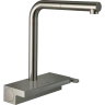 Купить купить смеситель для кухни, с вытяжным душем, aquno select m81 hansgrohe, 73830800 цвет: нержавеющая сталь