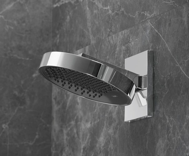 Купить купить верхний душ с настенным креплением, rainfinity hansgrohe, 26226000 цвет: хром