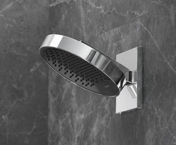 Купить купить верхний душ с настенным креплением, rainfinity hansgrohe, 26226000 цвет: хром