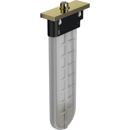 Купить купить внешняя монтажная часть с прямоугольной розеткой, sbox hansgrohe, 28010990 цвет: золото