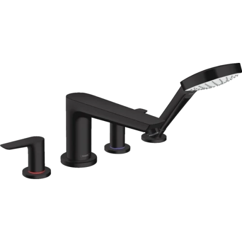 Купить купить смеситель для ванны на 4 отверстия, talis e hansgrohe, 71748670 цвет: черный