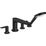 Купить купить смеситель для ванны на 4 отверстия, talis e hansgrohe, 71748670 цвет: черный