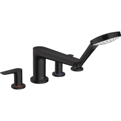 Смеситель для ванны на 4 отверстия, Talis E Hansgrohe, 71748670 цвет: черный