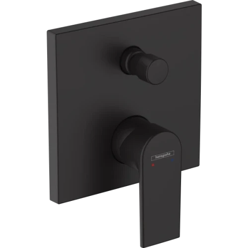 Купить купить смеситель для ванны скрытого монтажа, vernis shape hansgrohe, 71468670 цвет: черный