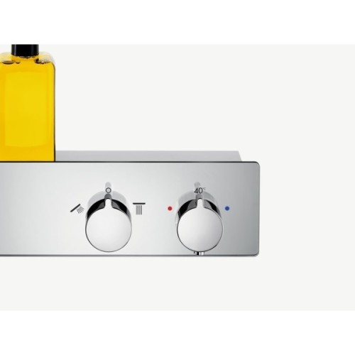 Купить купить смеситель для душа с термостатом на 2 потребителя, showertablet hansgrohe, 13108000 цвет: хром