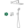 Купить купить душевая система скрытого монтажа с термостатом, croma e hansgrohe, 27953000 цвет: хром