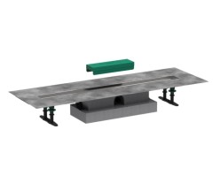 Монтажная часть для душа для установки на уровне пола с внешней частью 80, uBox Hansgrohe арт. 56018180