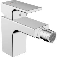 Смеситель для биде с металлическим сливным гарнитуром, Vernis Shape Hansgrohe, 71219000 цвет: хром