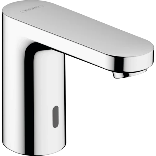 Купить купить смеситель для раковины электронный, с предустановленной температурой, питание от сети 230v, vernis blend hansgrohe, 71501000 цвет: хром