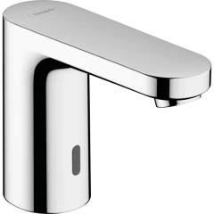 Смеситель для раковины электронный, с предустановленной температурой, питание от сети 230V, Vernis Blend Hansgrohe, 71501000 цвет: хром