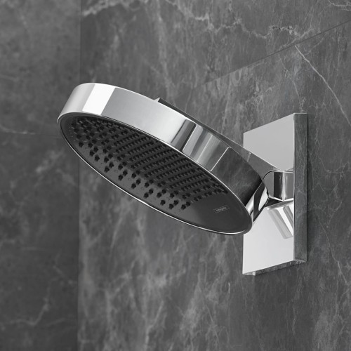 Купить купить верхний душ с настенным креплением, rainfinity hansgrohe, 26230000 цвет: хром