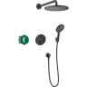 Купить купить душевая система, croma hansgrohe, 27961670 цвет: черный