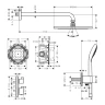 Купить купить душевая система скрытого монтажа с термостатом, croma s hansgrohe, 27954000 цвет: хром
