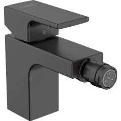 Смеситель для биде с металлическим сливным гарнитуром, Vernis Shape Hansgrohe, 71219670 цвет: черный