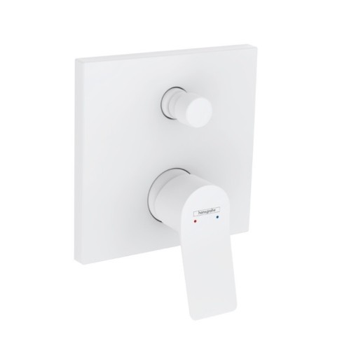 Купить купить смеситель для ванны скрытого монтажа, vivenis hansgrohe, 75415700 цвет: белый