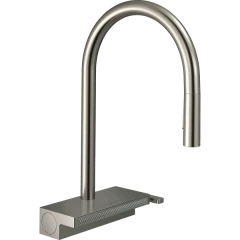 Смеситель для кухни, с вытяжным душем, Aquno Select M81 Hansgrohe, 73837800 цвет: нержавеющая сталь