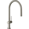 Купить купить смеситель для кухни, с вытяжным изливом, talis m54 hansgrohe, 72802800 цвет: нержавеющая сталь