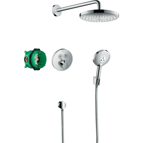 Купить купить душевая система скрытого монтажа с термостатом, raindance select s hansgrohe, 27297000 цвет: хром