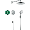 Купить купить душевая система скрытого монтажа с термостатом, raindance select s hansgrohe, 27297000 цвет: хром