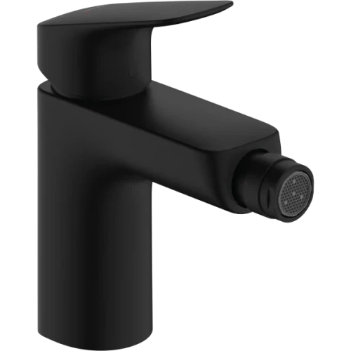 Купить купить смеситель для биде со сливным гарнитуром, hansgrohe logis hansgrohe, 71200670 цвет: черный