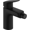 Купить купить смеситель для биде со сливным гарнитуром, hansgrohe logis hansgrohe, 71200670 цвет: черный