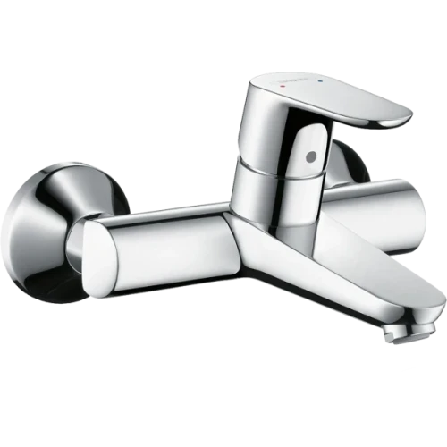 Купить купить смеситель для раковины настенный, focus hansgrohe, 31923000 цвет: хром