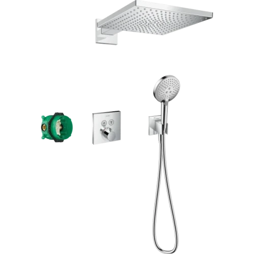 Купить купить душевая система скрытого монтажа с термостатом, raindance e hansgrohe, 27952000 цвет: хром