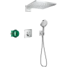 Купить купить душевая система скрытого монтажа с термостатом, raindance e hansgrohe, 27952000 цвет: хром