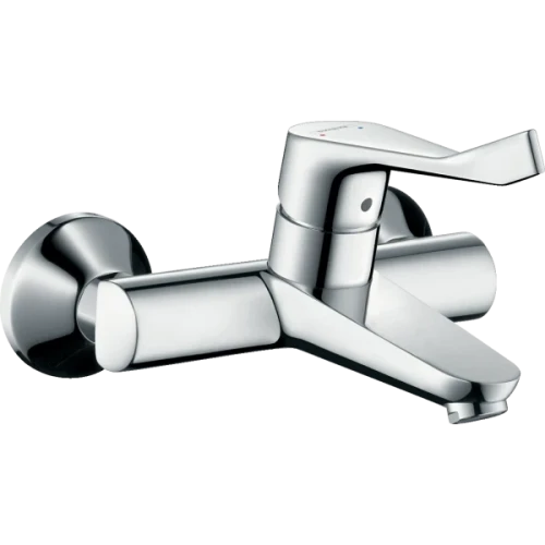 Купить купить смеситель для раковины настенный, с удлиненной рукояткой, focus hansgrohe, 31913000 цвет: хром