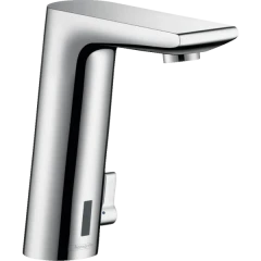 Смеситель для раковины электронный, с регулировкой температуры, питание от сети 230V, Metris S Hansgrohe, 31102000 цвет: хром