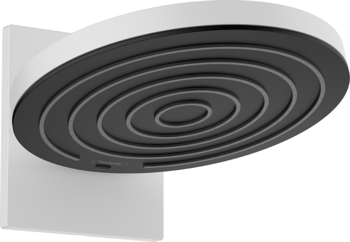 Купить купить верхний душ с настенным креплением скрытого монтажа, pulsify s hansgrohe, 24150700 цвет: белый