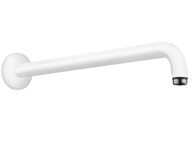 Купить купить душевой кронштейн настенный 389 мм, hansgrohe, 27413700 цвет: белый