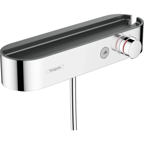 Купить купить смеситель для душа с термостатом с полочкой, showertablet select hansgrohe, 24360000 цвет: хром