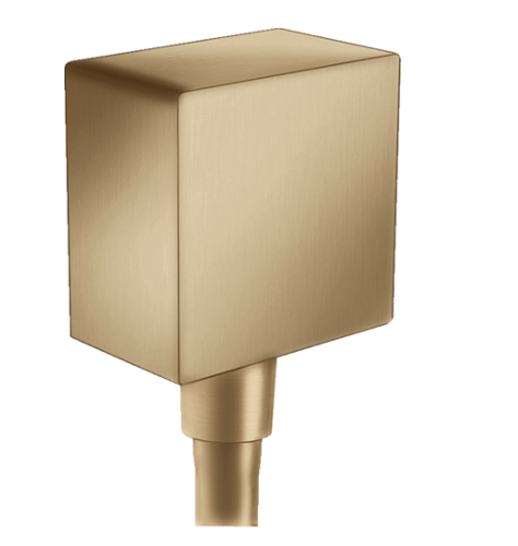 Купить купить шланговое подключение с клапаном обратного тока, fixfit hansgrohe, 26455140 цвет: бронза