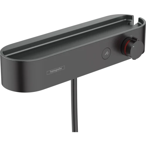 Купить купить смеситель для душа с термостатом с полочкой, showertablet select hansgrohe, 24360670 цвет: черный