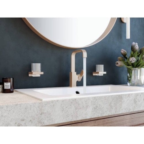 Купить купить смеситель для раковины поворотным изливом, metropol hansgrohe, 32511140 цвет: бронза