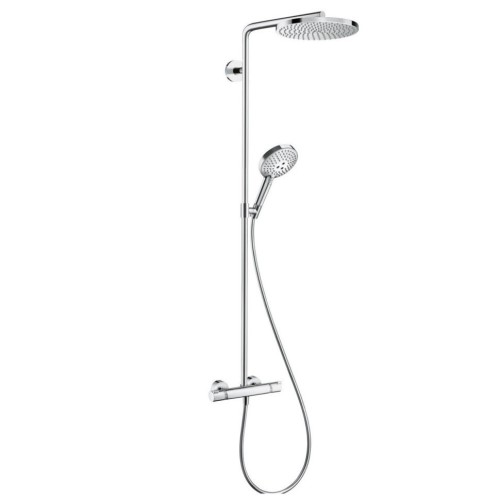 Купить купить душевая система powderrain с термостатом, raindance select s hansgrohe, 27633000 цвет: хром
