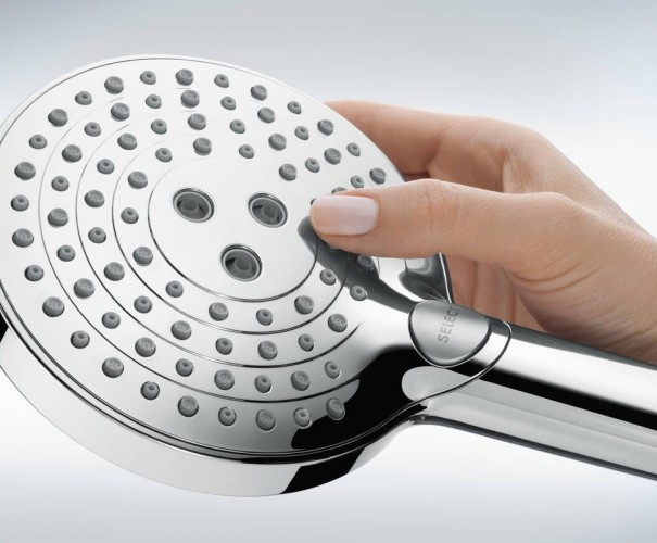 Купить купить душевая система powderrain с термостатом, raindance select s hansgrohe, 27633000 цвет: хром