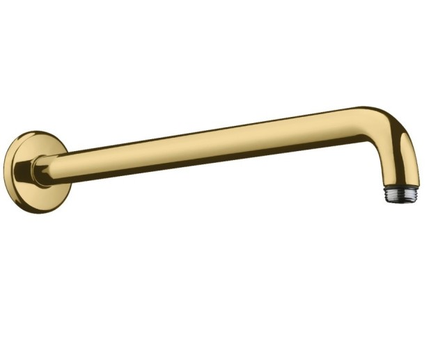 Купить купить душевой кронштейн настенный 389 мм, hansgrohe, 27413990 цвет: золото