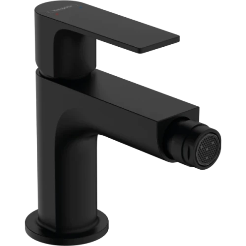 Купить купить смеситель для биде со сливным гарнитуром, rebris e hansgrohe, 72211670 цвет: черный