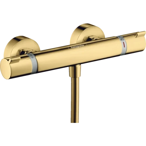 Купить купить смеситель для душа с термостатом, ecostat comfort hansgrohe, 13116990 цвет: золото