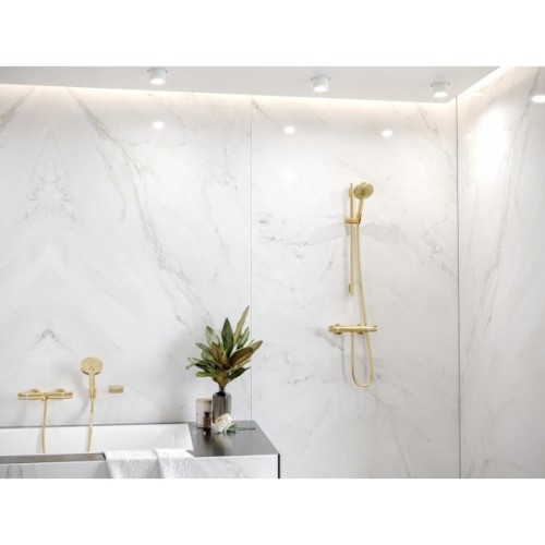 Купить купить смеситель для душа с термостатом, ecostat comfort hansgrohe, 13116990 цвет: золото