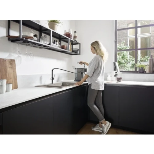 Купить купить смеситель для кухни, с вытяжным изливом, talis m54 hansgrohe, 72808000 цвет: хром